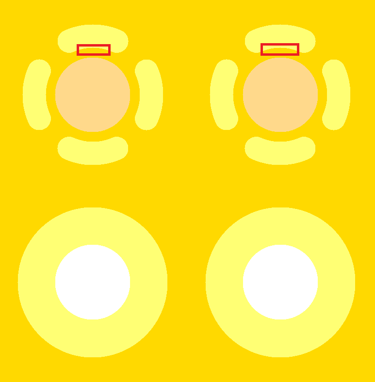 Поясок металлизированного отверстия 2